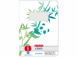 Heft A5 16 Blatt Lineatur 05 GREENline Panda
