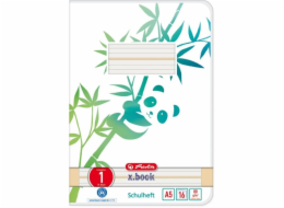 Heft A5 16 Blatt Lineatur 01 GREENline Panda