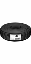 Goobay CAT 7 Venkovní síťový kabel, měděný, S/FTP (PiMF), černý 100m 52768