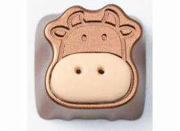 Cute Cows Alu Alloy Artisan Keycap, klíčenka