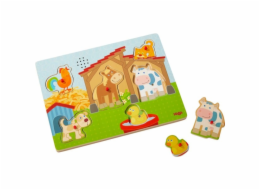 Zvukově poutavé puzzle HABA na venkově