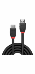 Lindy Anthra Line - HDMI kabel - HDMI samec na HDMI samec - 0,5 m - trojitá izolace - černá - kulatá, podpora Dolby DTS-HD Master Audio, podporuje 8K 60 Hz (7680 x 4320)