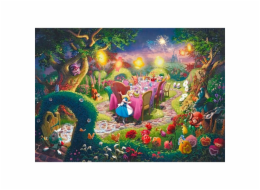 Thomas Kinkade Studios: Kolekce Disney Dreams - Alenka v říši divů, Čajový dýchánek šíleného kloboučníka, Puzzle