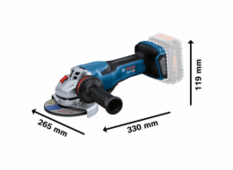 Aku úhlová bruska BITURBO GWS 18V-15 P Professional solo, O 125mm