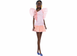 Šaty Mattel Barbie Fashionistas pro panenku Peach s nafouklými rukávy