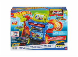 Hot&nbsp;Wheels&nbsp;City&nbsp;Tunnel&nbsp;Twist&nbsp;myčka&nbsp;aut,&nbsp;hrací&nbsp;budova