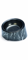 Designed by Lotte Vita Designová miska pro kočky Vzor černý mramor 160ml