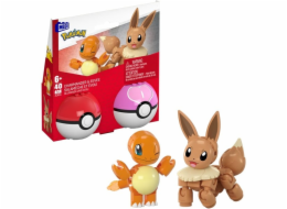 Mattel MEGA Pokémon 2 Pokéball Set - Charmander a Eevee, stavebnice