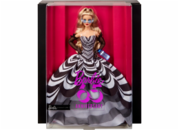 Sběratelská panenka Mattel Barbie Signature k 65. výročí s blond vlasy a černobílým hábitem