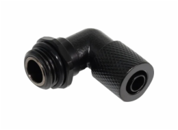 Alphacool ES 8/5mm 90° závitová koncovka - rovná - (černá, pro měkké hadice (PVC, silikon, neopren))