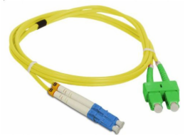 Propojovací kabel SM SC/APC-LC duplex 9/125 5,0m ALANTEC