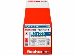 fischer vrut do dřeva PowerFast II 8,0x220 zápustná hlava TX