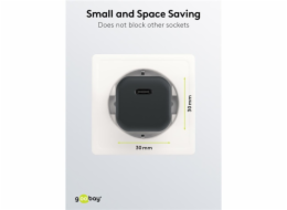 goobay USB-C rychlonabíječka Nano, PD, GaN, 20 wattů