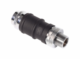 Alphacool ES Rychloupínací Sada BLH1A Push-In IG-IG s přepážkovým fitinkem (černá (matná)/chrom)