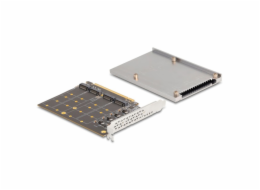 DeLOCK PCI Express x16 karta na 4x interní klíč NVMe M.2, karta rozhraní