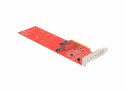 DeLOCK PCI Express x8 karta na 2 x interní NVMe M.2 Key M 110 mm, karta rozhraní