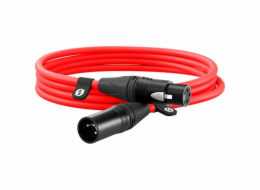 Rode Microphones Premium XLR kabel XLR3M-R červený (červený, 3 metry)
