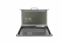 Digitus "Modulární HD LCD KVM konzola s 17" TFT 1 portem VGA, KVM přepínačem"