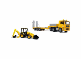 bratr podvalník MAN TGA s rýpadlo-nakladačem JCB MIDI, model vozidla