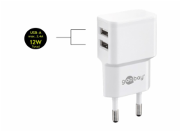 goobay Micro-USB duální nabíjecí sada 18W, nabíječka goobay Micro-USB duální nabíjecí sada 18W, nabíječka