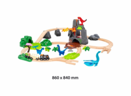 BRIO World Dinosaur Deluxe Set, dráha