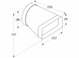 Neff adaptér kus Z861SI0, O 150mm, trubka