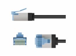 goobay Ultra-flexibilní propojovací kabel Cat.6a tenký, U/FTP