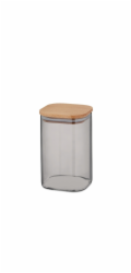 Dóza skladovací sklo / dřevo NEA 1,5 l KL-10778