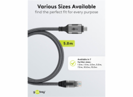 goobay Ethernetový kabel USB-C 3.2 Gen1 samec > RJ-45 samec, LAN adaptér goobay Ethernetový kabel USB-C 3.2 Gen1 samec > RJ-45 samec, LAN adaptér