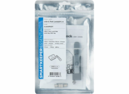 SMARTKEEPER ESSENTIAL USB-C Port Lock (CL04) + Lock Key Mini (U04), zadlabací zámek