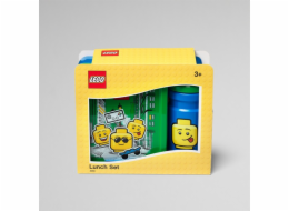 Room Copenhagen LEGO Lunch Box Set Iconic Boy modrá a zelená