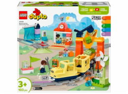 Stavebnice velkého interaktivního vlaku LEGO 10428 DUPLO Town