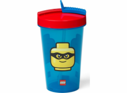 Room Copenhagen LEGO hrnek s brčkem Ikonická klasika Bright Blue