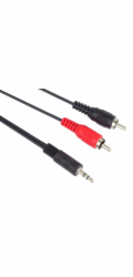 Kabel 2x Cinch na Jack 3.5mm  3m