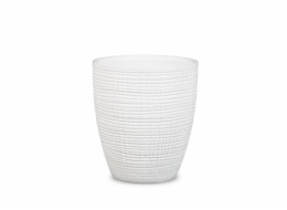 Hrnec Scheurich 58609, keramika, H 15 cm, bílý