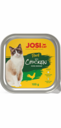 Mokré krmivo pro kočky JosiCat, kuře, 0,1 kg