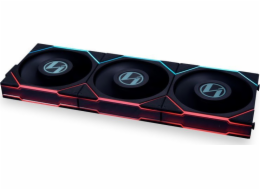 Lian Li UNI FAN TL LCD řada ventilátorů, 3 sady s ovladačem - 120 mm černá