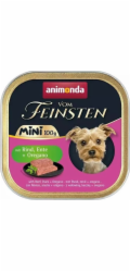 ANIMONDA Vom Feinsten Adult Mini Beef, duck and oregano - mokré krmivo pro psy - 100g