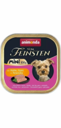 ANIMONDA Vom Feinsten Adult Mini Chicken, goose and parsley - mokré krmivo pro psy - 100g