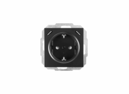 Zásuvka ELEKTRO-PLAST VESTRA s out+2USB, černá