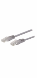 Kabel C-TECH patchcord Cat5e, UTP, šedý, 40m