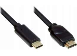 Alcasa GC-M0104 kabelový adaptér 10 m USB Type-C HDMI Typ A (standardní) Černá