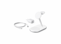 Epico 3in1 MagSafe Charging Stand - Charging for iPhone 15W - bílá