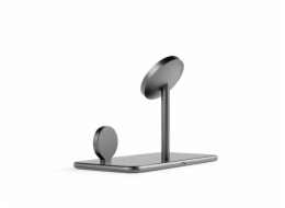 Epico Mag+ Glass Charging Stand MagSafe compatible - černá