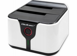 Qoltec 50309 HDD SSD 2,5" 3,5" dokovací stanice | SATA III | USB 3.0 | Super rychlost 5 Gb/s | s funkcí klonování