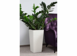 Hrnec Lamela 590-05, plast, H 30 cm, bílý