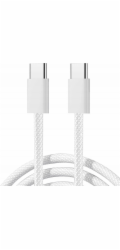 Joyroom S-A45 kabel USB-C na USB-C, 60 W, opletený, 1 m (bílý)