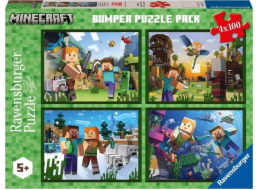 Ravensburger RAV puzzle 4v1 Minecraft 05716