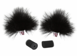 Rycote  Black Ristretto Lavalier Windjammer - pár