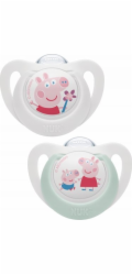 Dudlík NUK Star Peppa Pig 18+m 2 ks Vel.18+ m